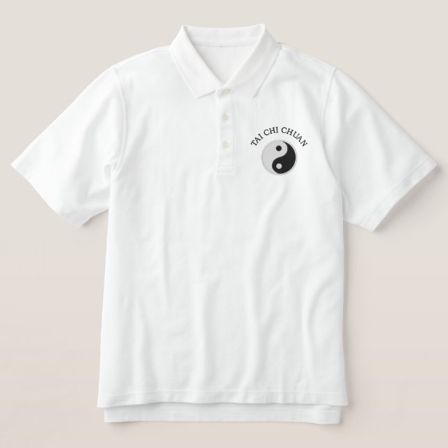 White Tai Chi - bestickt (Design Vorderseite)