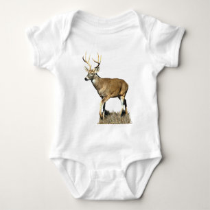 White Tails Deer Buck Baby Strampler