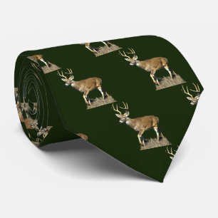 White Tails Deer Buck Neck Tie Krawatte