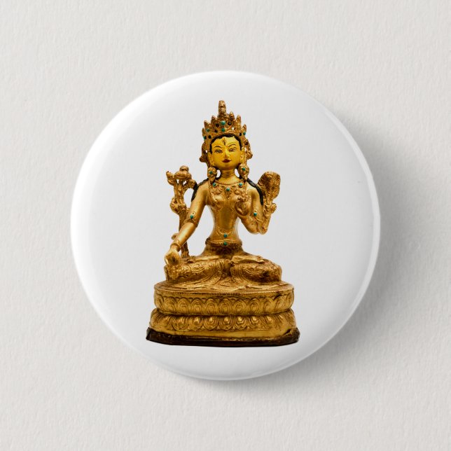 White Tara Button (Vorderseite)