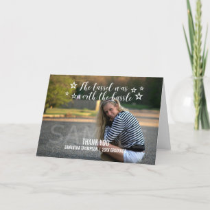 White Tassel Worth Hassle Graduation Merci