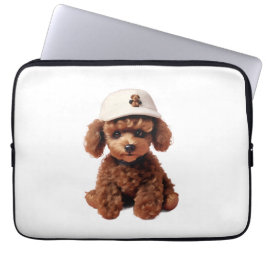 White Teacup Poodle Folder Laptopschutzhülle