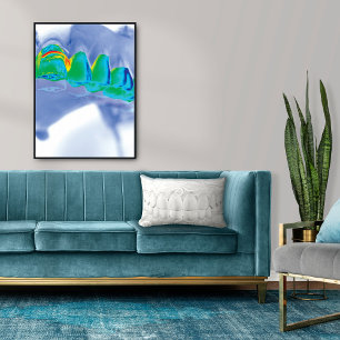 White Teeth Smile Dental Art Pillow Lendenkissen