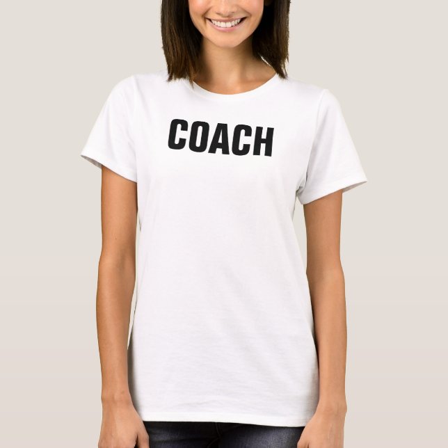 White Template Womens Gym Fitness Trainer T-Shirt (Vorderseite)