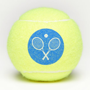 White Tennis Rackets Blue Tennis Balls Tennisbälle