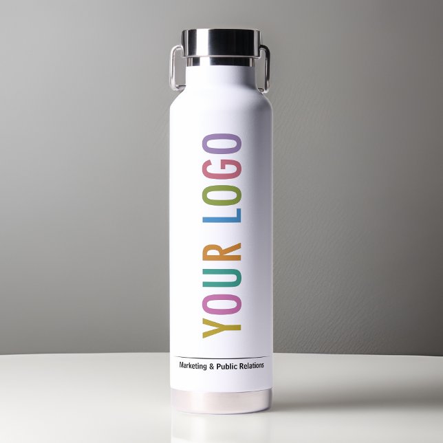 White Thor Water Bottle Company Logo Branded Trinkflasche (MISOOK White Thor Water Bottle with Logo)