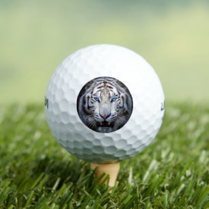 White Tiger Blue Eyes Golfball