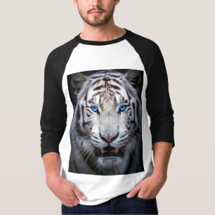 White Tiger Blue Eyes T-Shirt