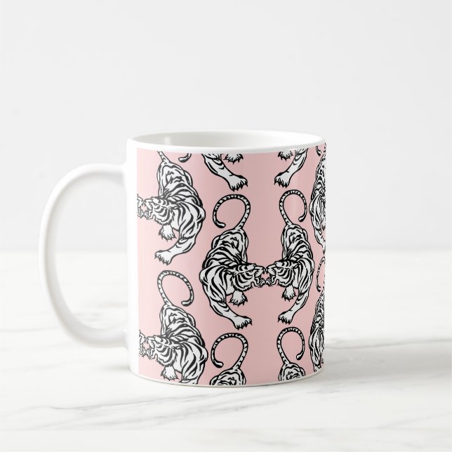 White Tiger Coffee Tasse (Links)