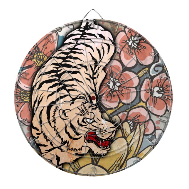 White Tiger Dartscheibe (vorne)