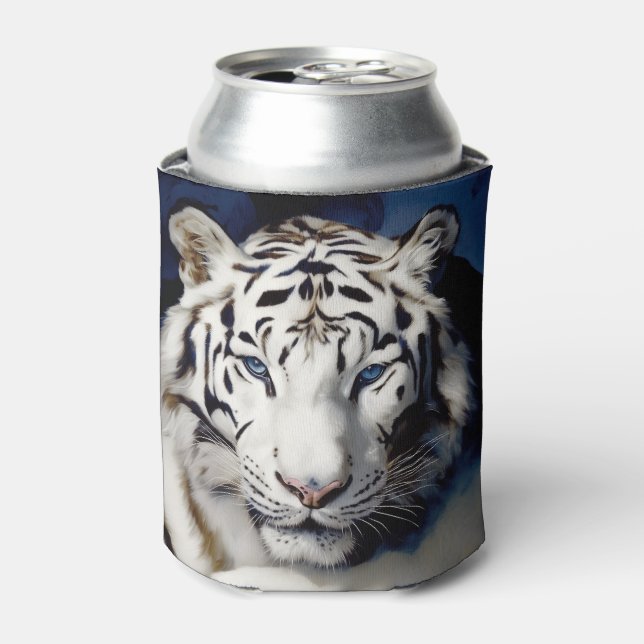 White Tiger Face Dosenkühler (Kanne Vorderseite)