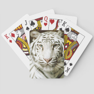White Tiger Face Spielkarten