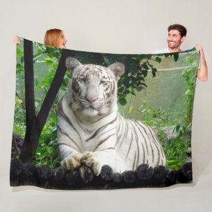 WHITE TIGER FLEECEDECKE