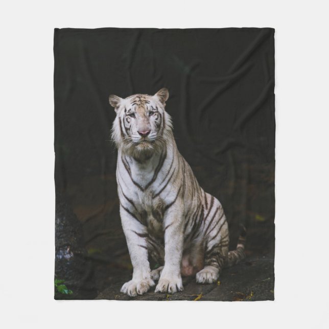 WHITE TIGER FLEECEDECKE (Vorderseite)