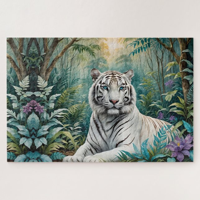 White Tiger Jungle Flora (Horizontal)