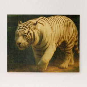 White Tiger Majestät - Stilvolle Wildlife Art Prin