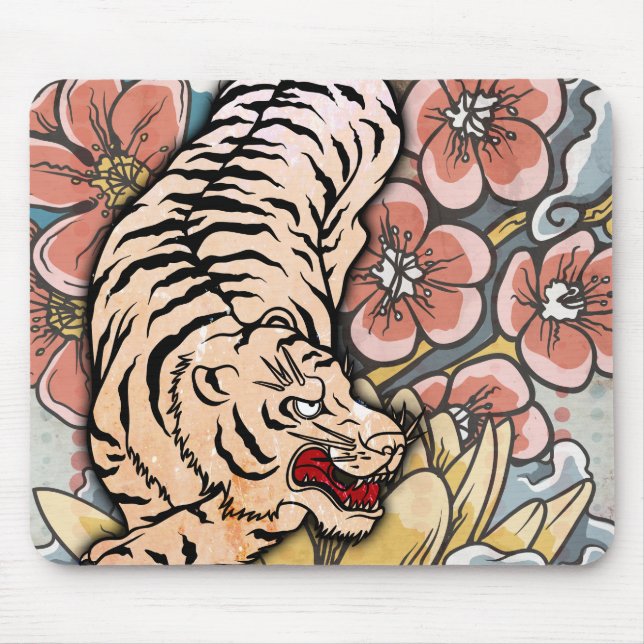 White Tiger Mousepad (Vorne)