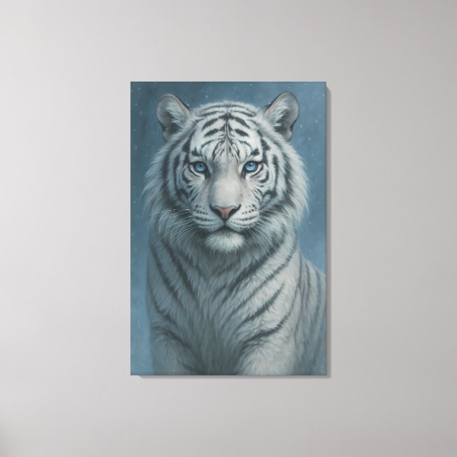 White Tiger – Mystical Fantasy Portrait – ManJiang Leinwanddruck (Vorderseite)