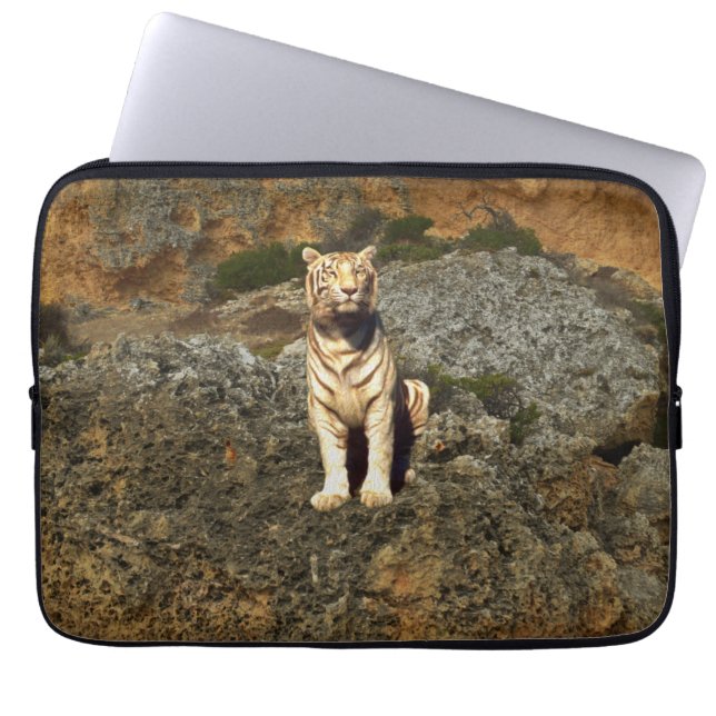 White Tiger on Rocks, iPad Case (Vorderseite)