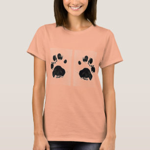 White Tiger Paw Prints T-Shirt