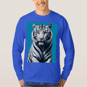 White Tiger Pop Kunst - Dichtung und Musik T-Shirt