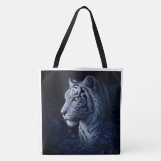 White Tiger Portrait – Calm Power and Silent Gaze Tasche