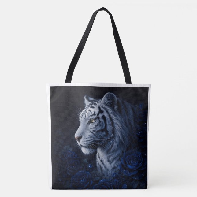 White Tiger Portrait – Calm Power and Silent Gaze Tasche (Vorderseite)