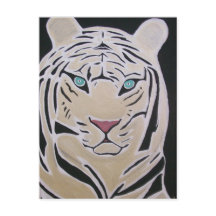 WHITE TIGER POSTCARD 2