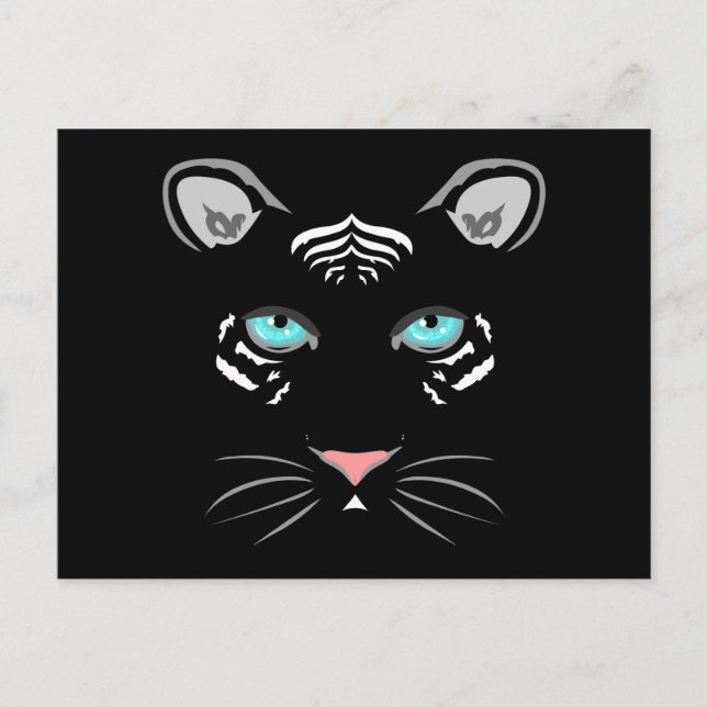 White Tiger Postkarte (Vorderseite)