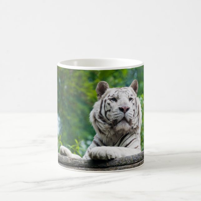 White Tiger Tasse - wählen Sie Stil (Mittel)