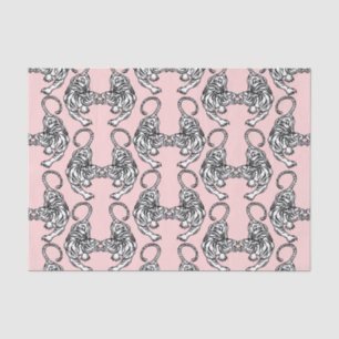 White Tiger Tissue Paper Seidenpapier