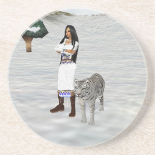 White Tiger Untersetzer
