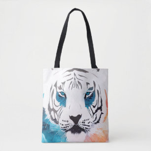 White Tiger Wild Nature Tierfarben Malerei Tasche
