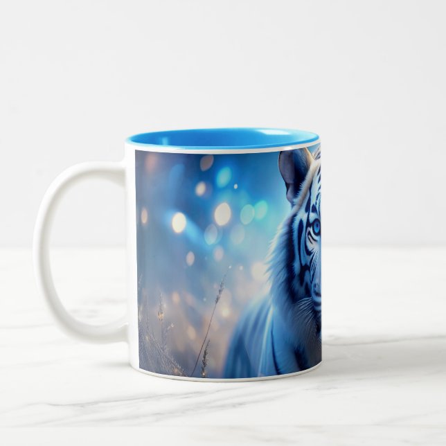 White Tiger Zweifarbige Tasse (Links)