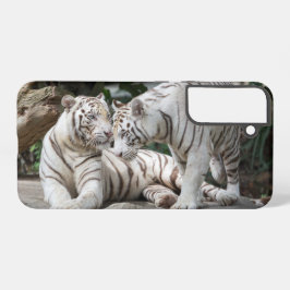 White Tigers Samsung Galaxy Case Hülle