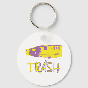 White Trailer Park Trash Arme Dumb Redneck Schlüsselanhänger