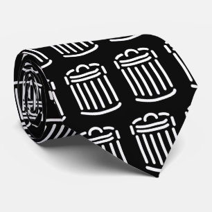 White Trash Can Symbol Krawatte