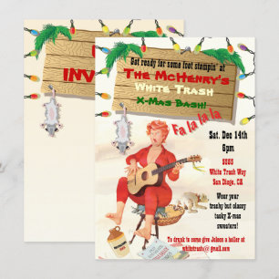 White Trash Noël Bash Invitations