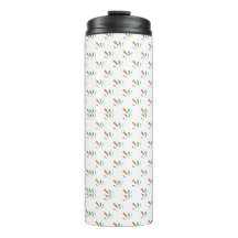 White travel mug with black lid 