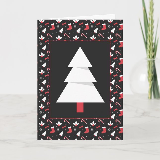 White Tree Chalkboard Weihnachten (Vorderseite)