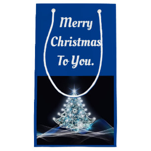 White Tree Gift Bag Kleine Geschenktüte