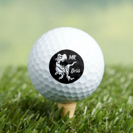 White Trex der Boss Dino Golfball