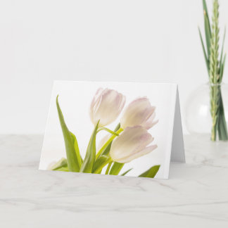 White Tulips-Karte für alle Fälle Karte