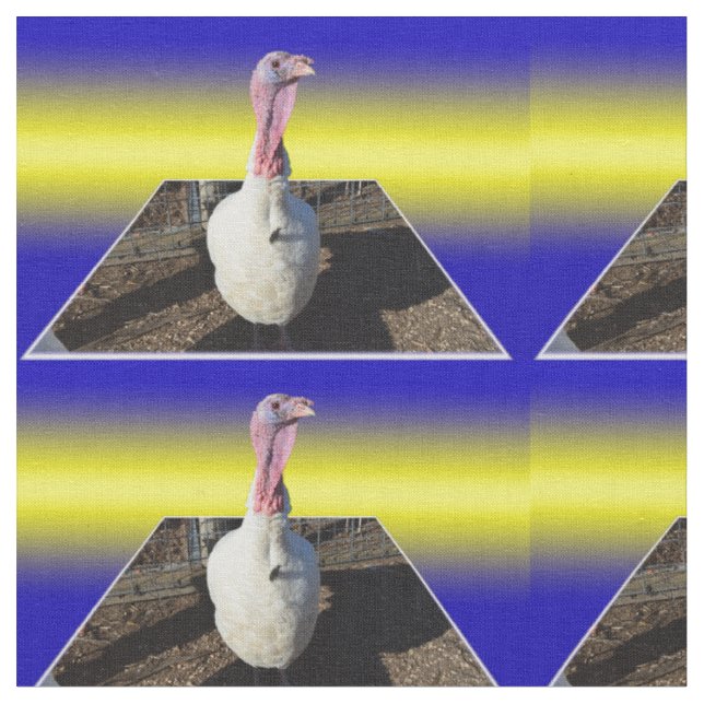 White Turkey Popout Art Stoff (Nahaufnahme)