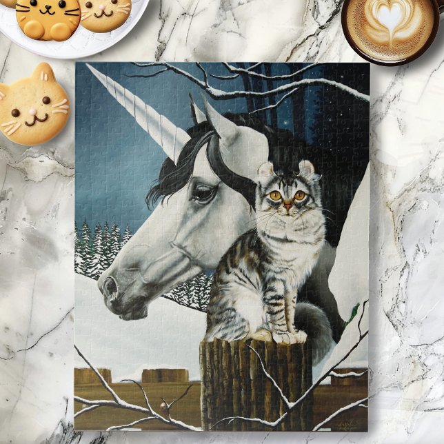 White Unicorn Tabby Cat Fantasy (Von Creator hochgeladen)