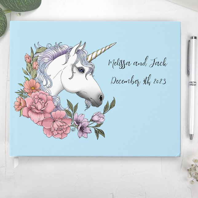 White Unicorn Wedding Gästebuch (Von Creator hochgeladen)