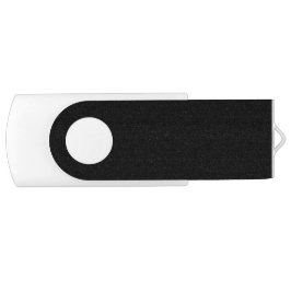 White USB Drive with Sleek and Durable Black Clip USB Stick