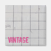White Vintag Tiles 80er 70er 60er Retro verwendet