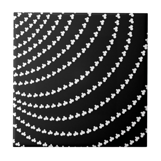 White Vortex Fliese (Vorderseite)