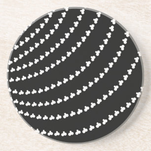 White Vortex Getränkeuntersetzer